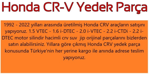 CR-V Yedek Parça